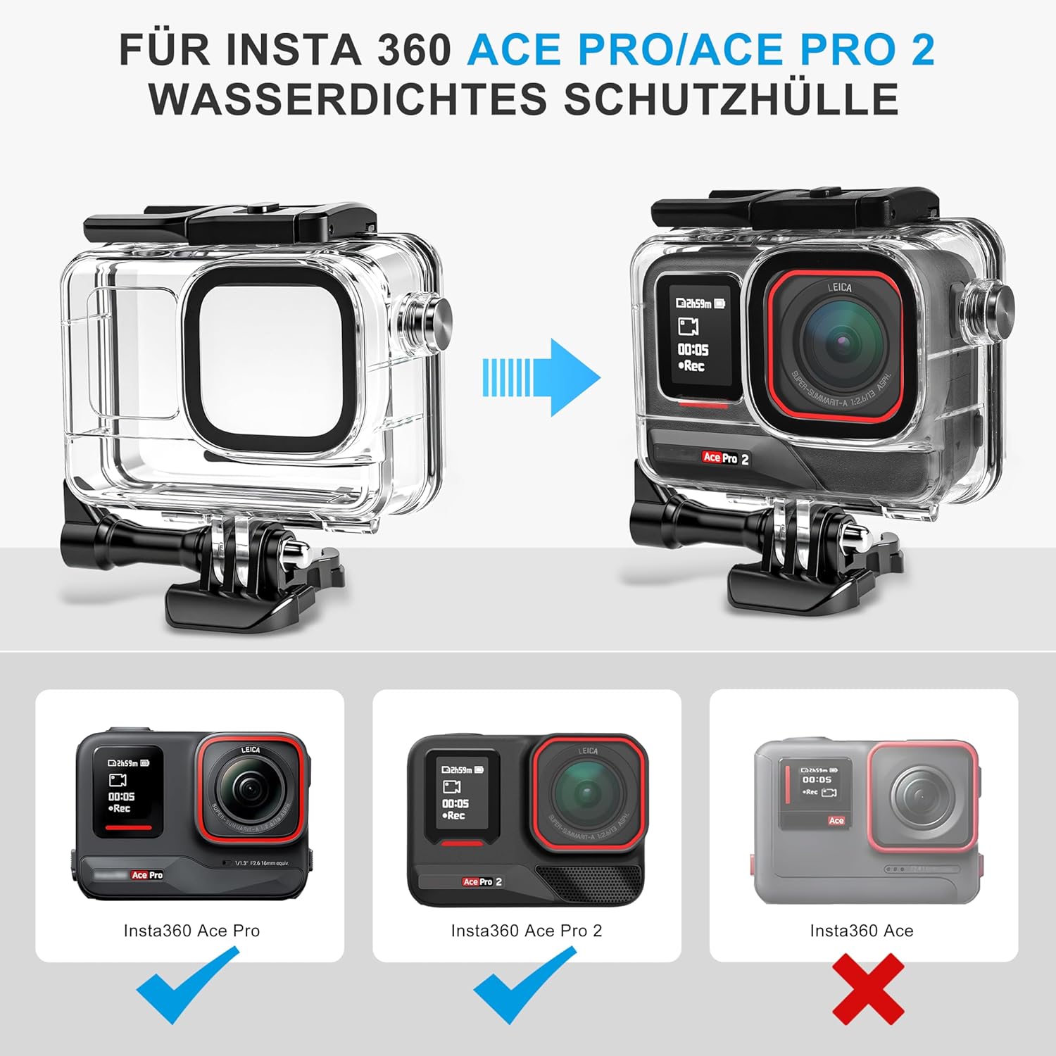Fitstill Set Immersione per Insta 360 Ace Pro 2 - immagine 2
