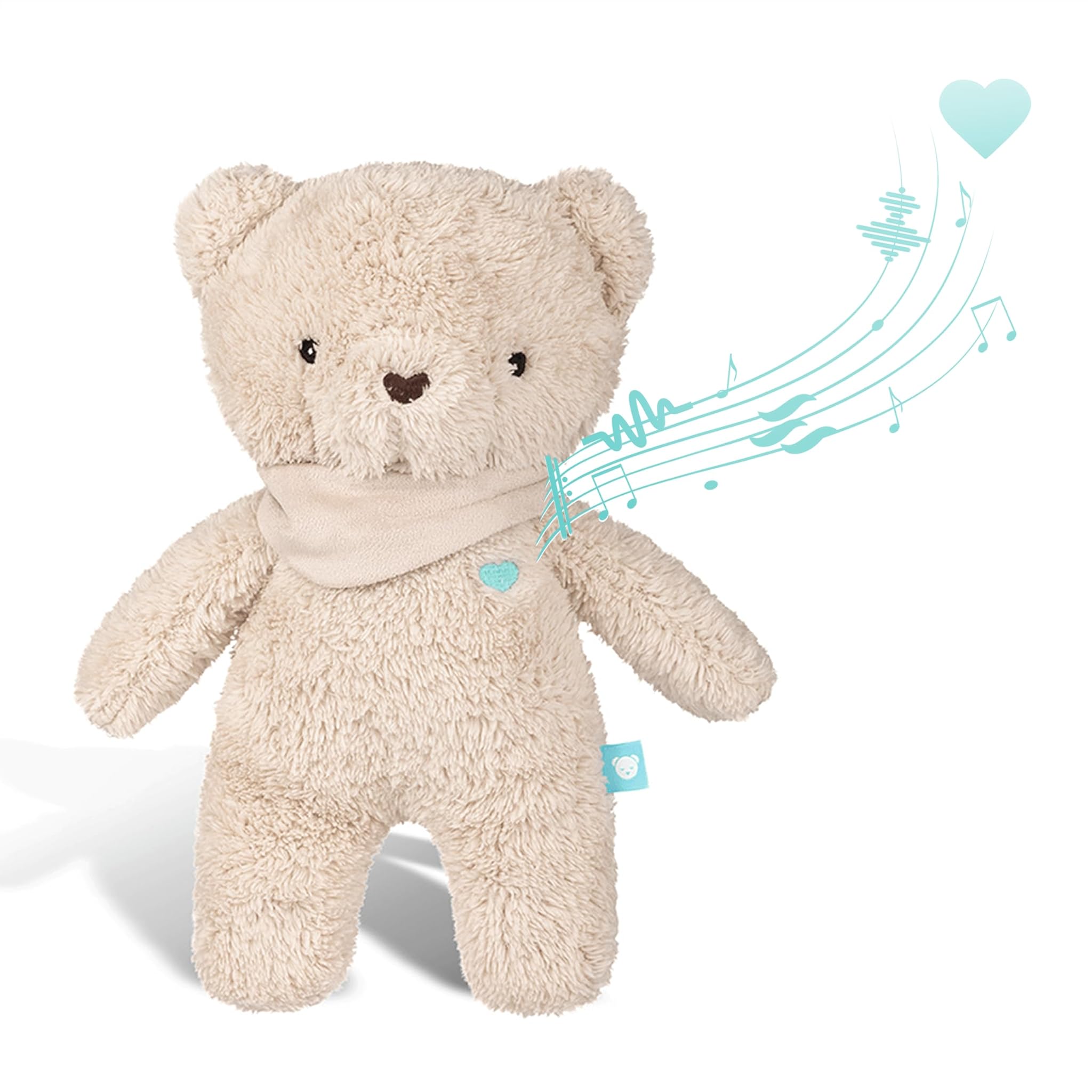 myHummy assistenza al sonno Orso 5in1 beige rumore, luce, vibrazione