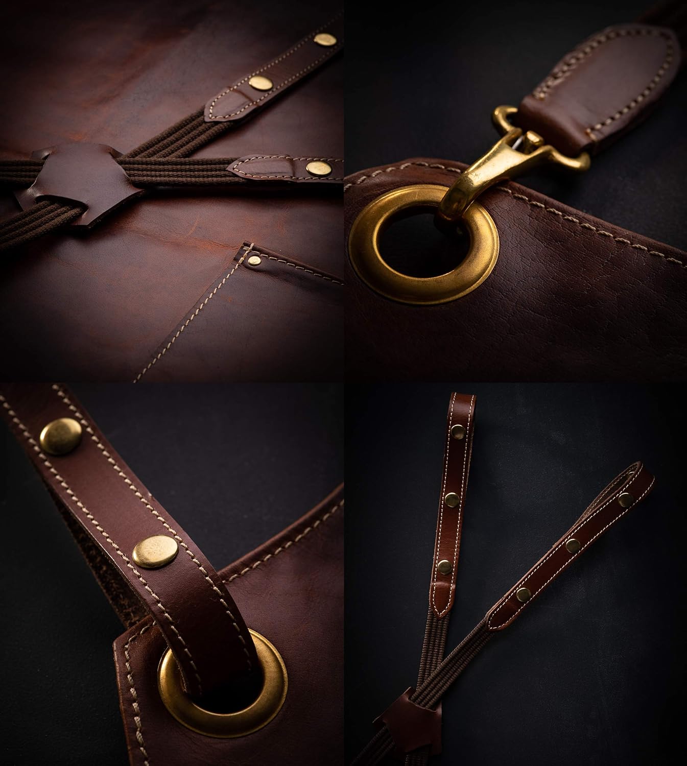 Grembiule in Pelle di qualità Stoke - Vintage - immagine 3