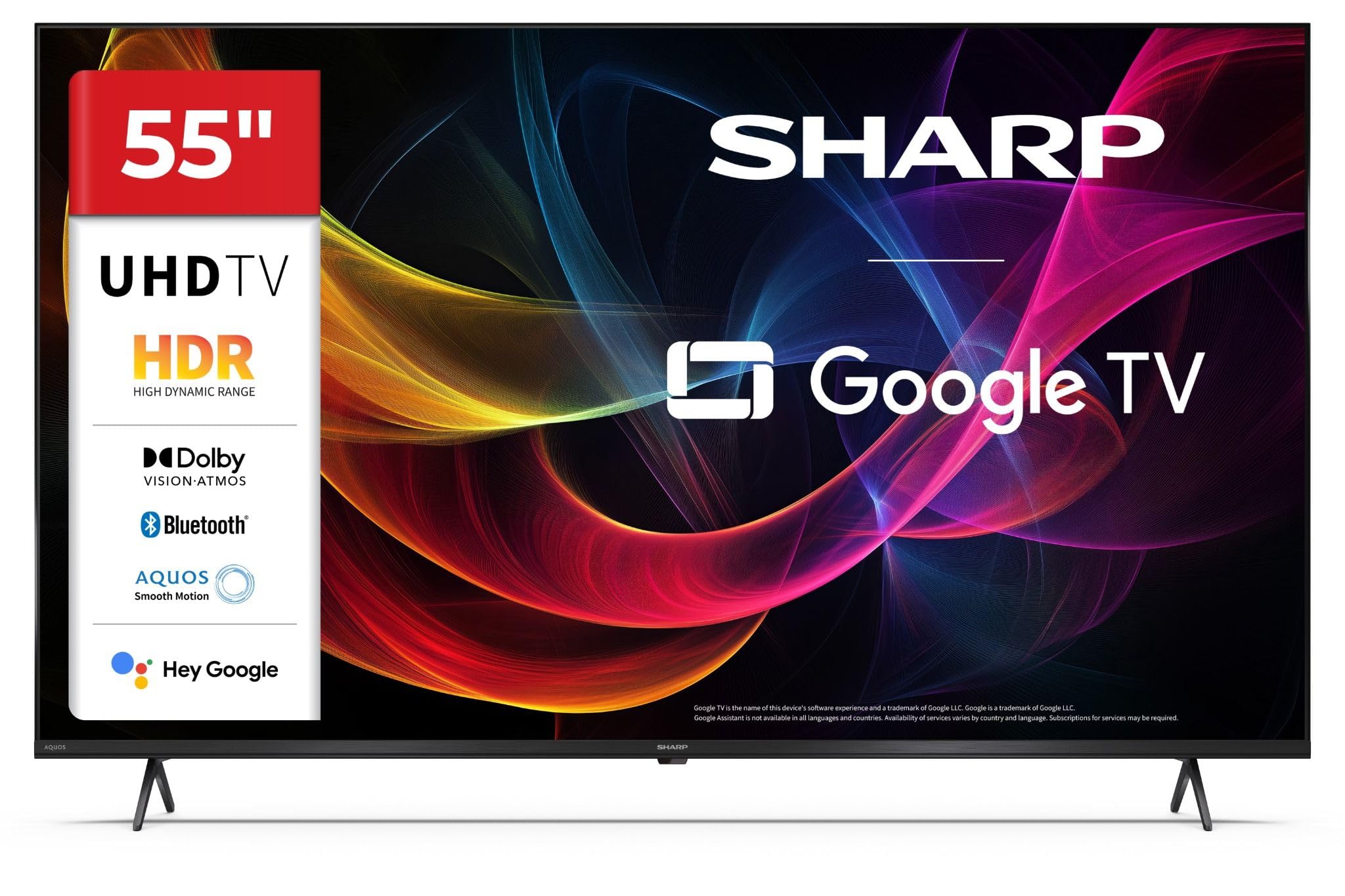 Sharp 55HL4365E - GOOGLE TV 55" UHD Frameless, Nero