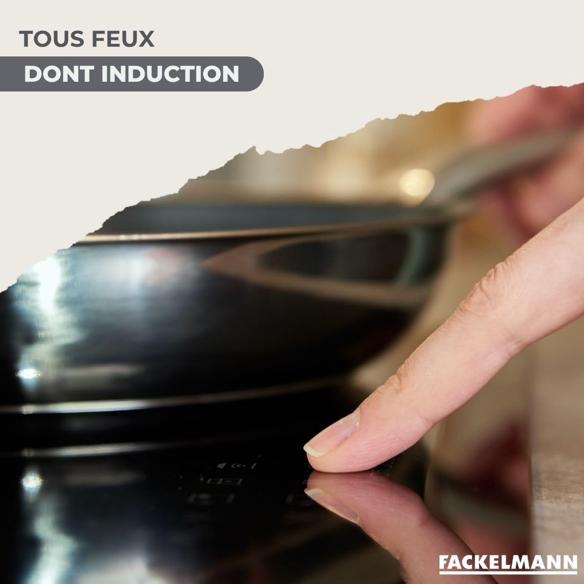 Fackelmann 9445950 Set 3 Padelle 20/24/28 cm Inox 18/8 - immagine 5