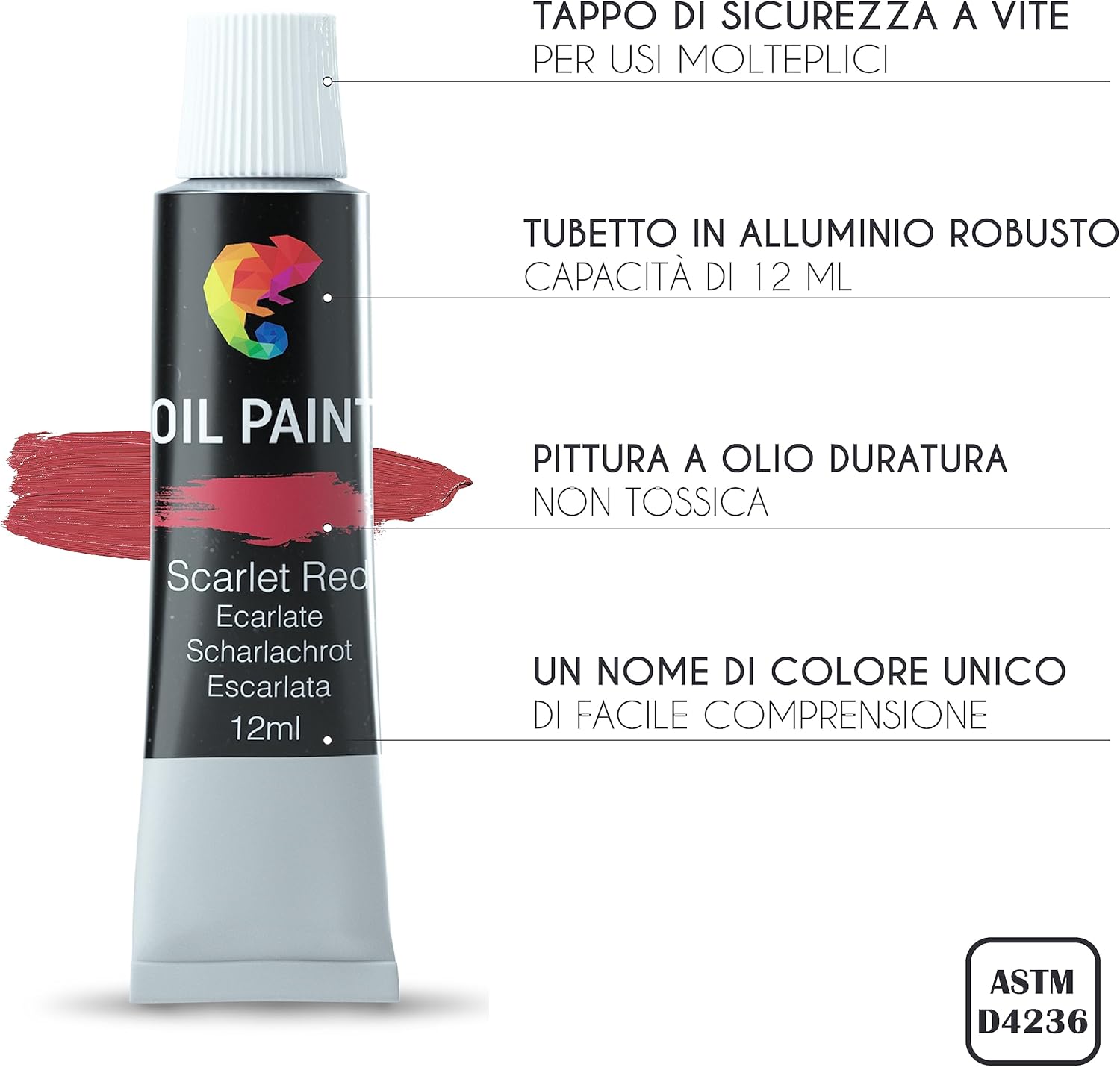 Set Pittura 41 Pezzi: Cavalletto e Colori ad Olio - immagine 6