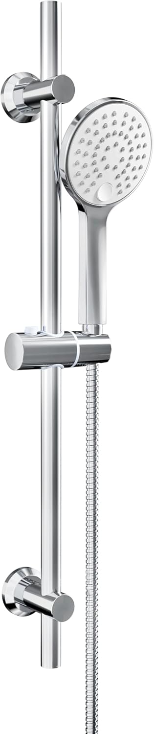 Görbach Colonna Doccia con Doccetta e Soffione, Cromo - immagine 1