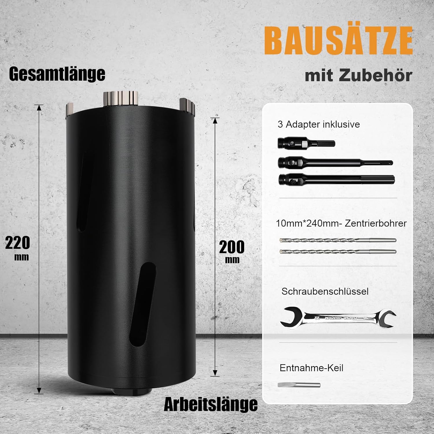 Corona di Foratura 100mm con Codolo SDS Plus/Max - immagine 7