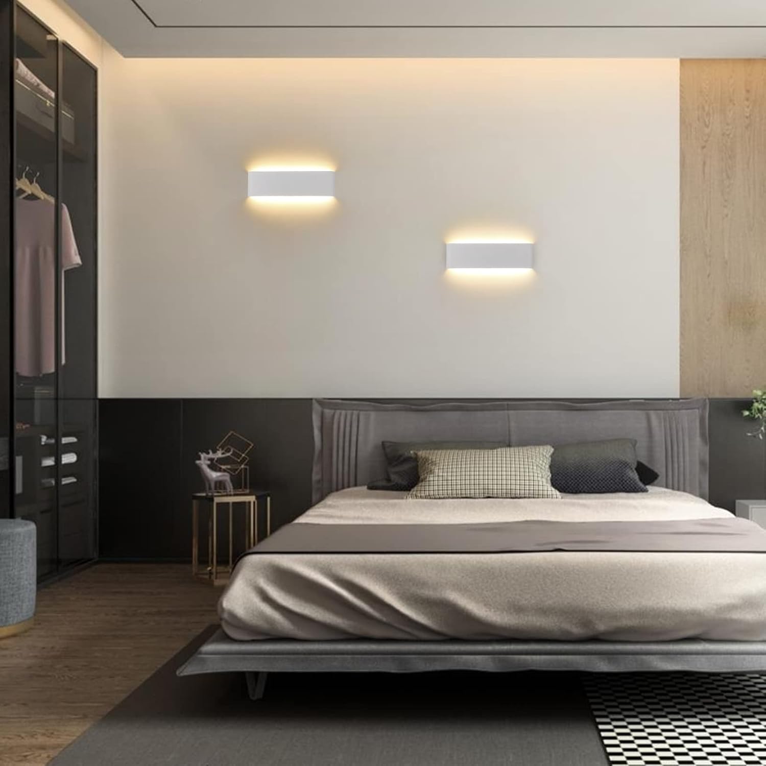 Klighten 2 Pezzi Applique da Parete LED 30cm 10W - immagine 6