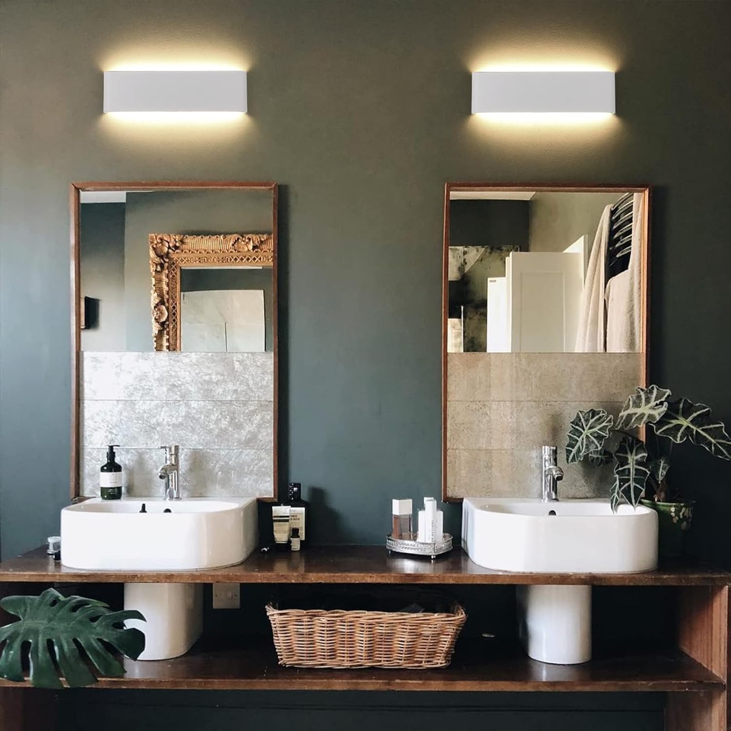 Klighten 2 Pezzi Applique da Parete LED 30cm 10W - immagine 7