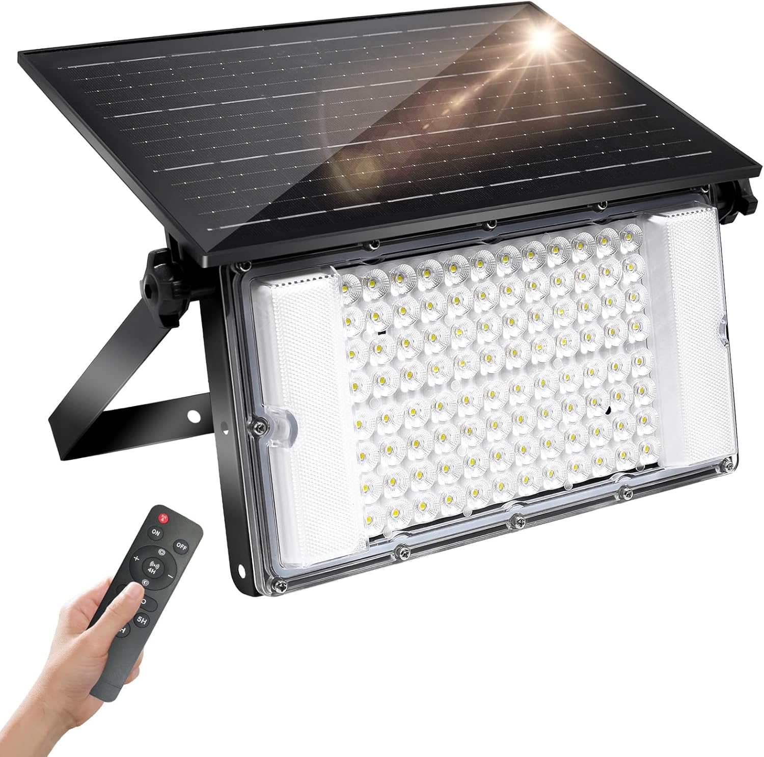 CREATESTAR Faretto Led Solare Esterno 100W - immagine 1