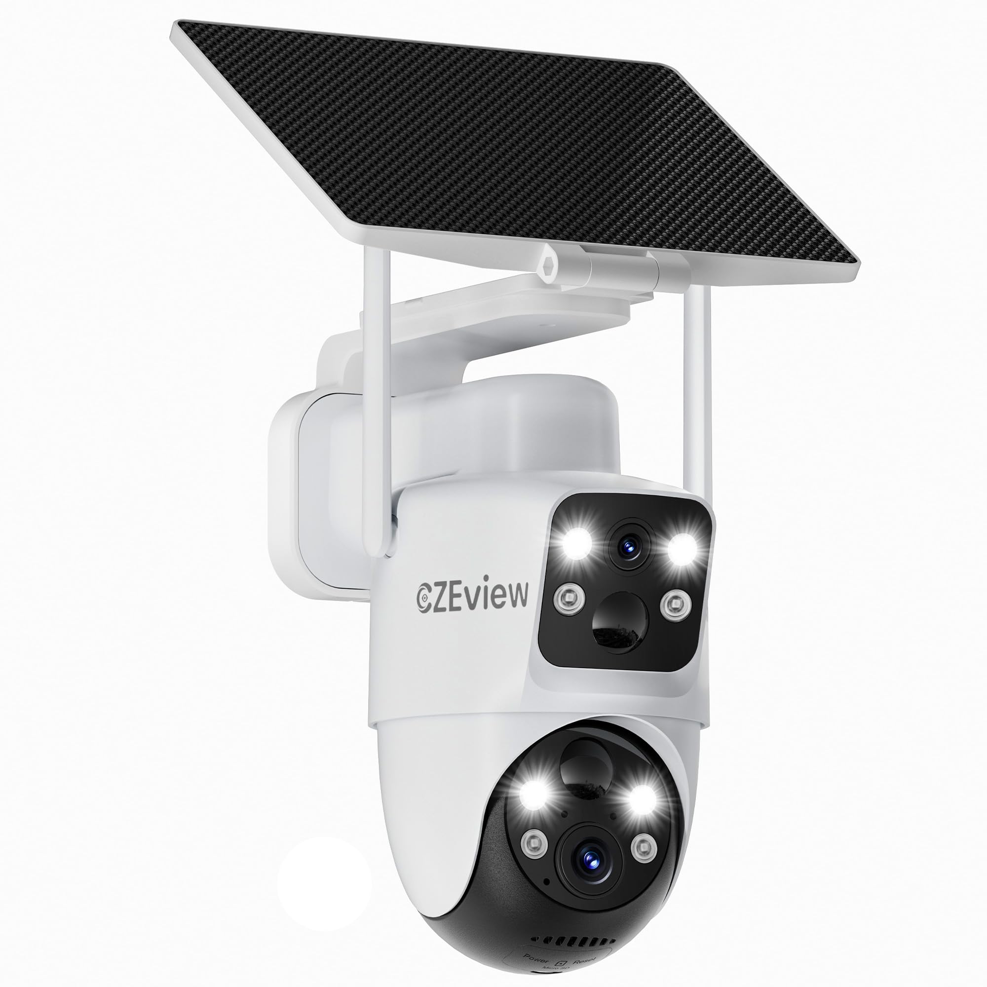Czeview Telecamera Wi-Fi Esterno 4MP con Pannello Solare