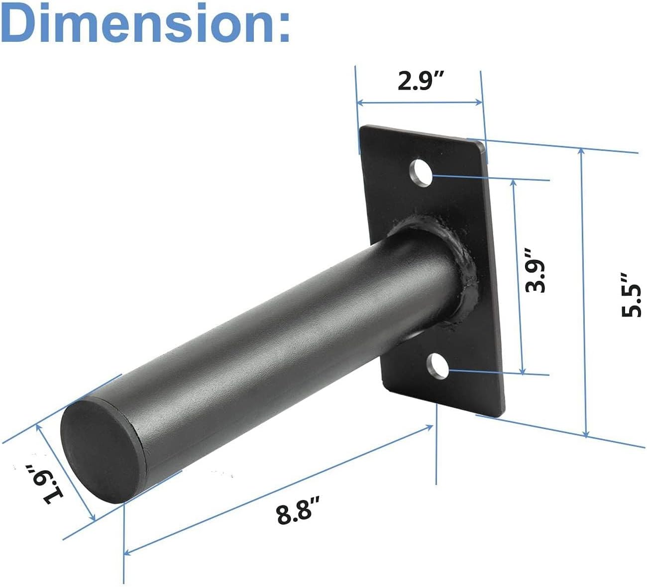 Rastrelliera Pesi Montaggio a Parete 125 KG (2 Pezzi) - immagine 3