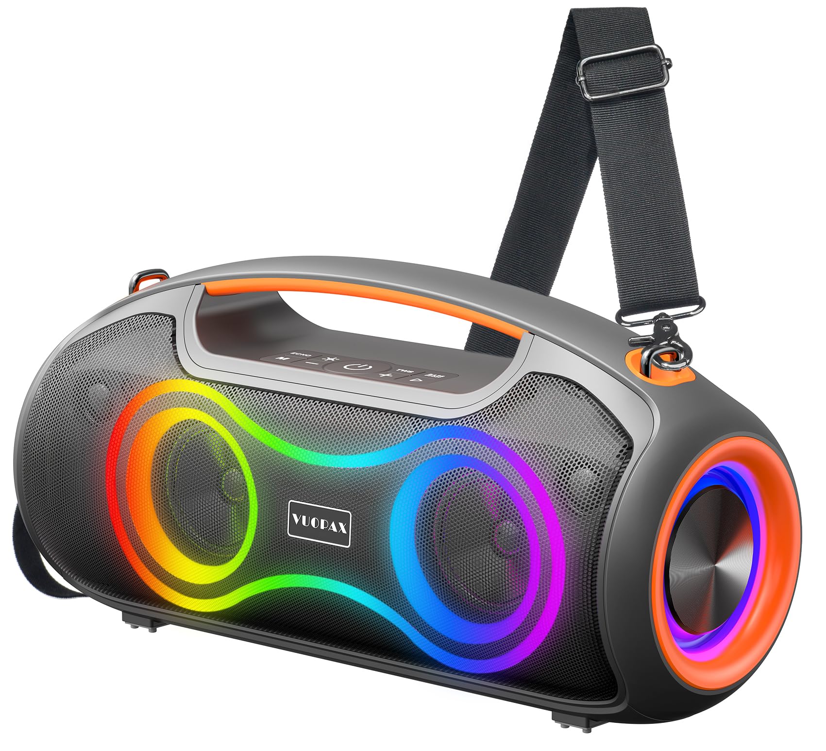 Cassa Bluetooth Portatile 180W MAX RGB, Nera