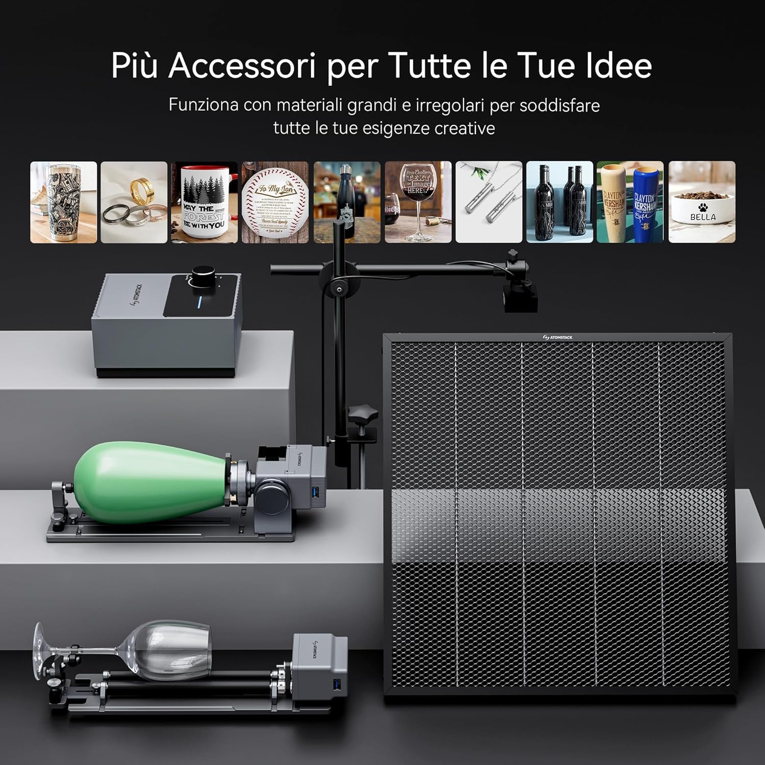 ATOMSTACK Swift 7W Macchina Incisione Laser Alta Precisione - immagine 7