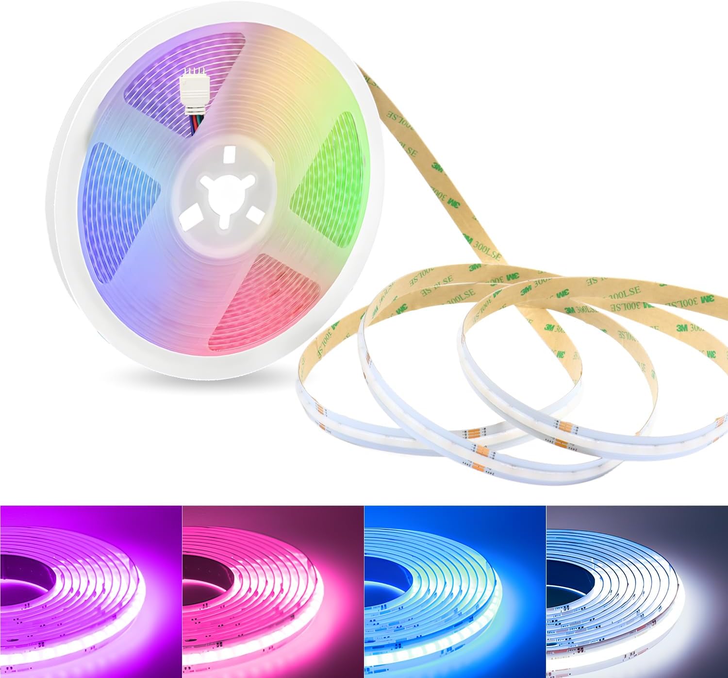 Striscia LED COB 24V RGBCW Dimmerabile 10m | Lam(ms)pen | Velz