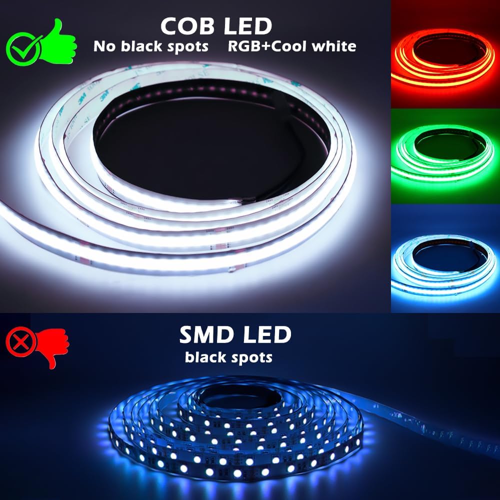 Striscia LED COB 24V RGBCW Dimmerabile 10m | Lam(ms)pen | Velz