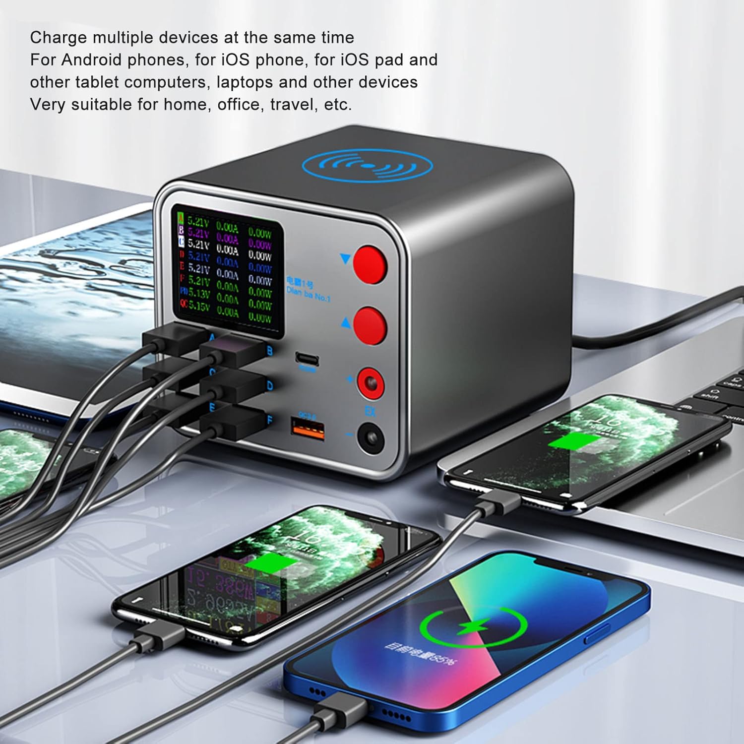 Stazione di Ricarica USB Hub a 8 Porte - immagine 4