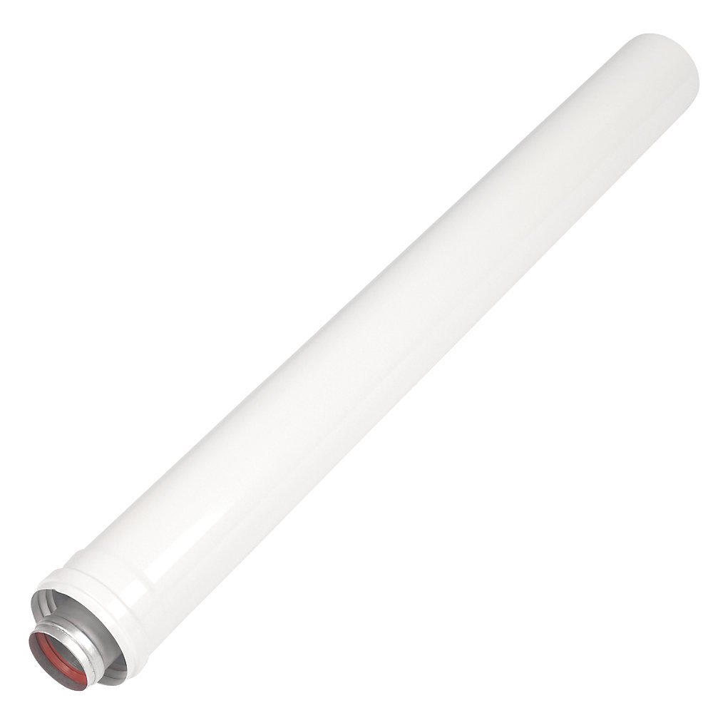 Ariston Thermo 3318005 Prolunga Coassiale 60/100 Maschio/Fe mm Ina L1000, Bianco