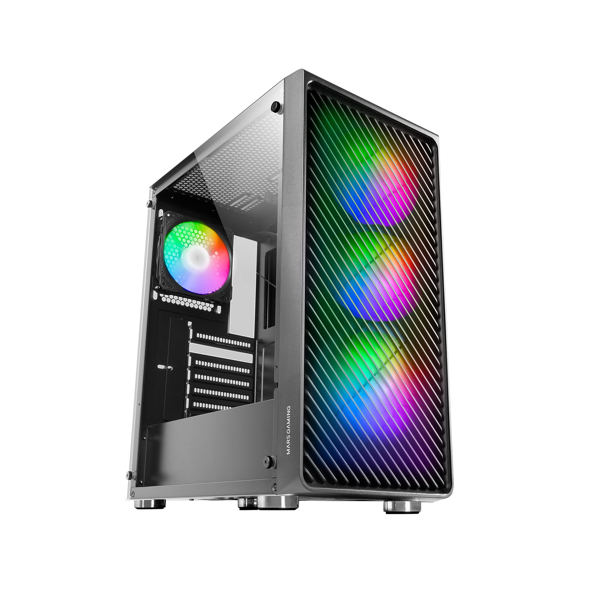 Mars Gaming MC-F - Semitower Gaming ATX, Nero