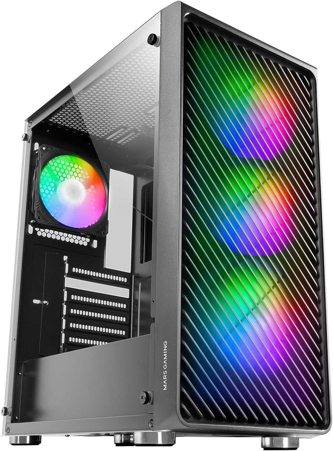 Mars Gaming MC-F - Semitower Gaming ATX, Nero - immagine 1