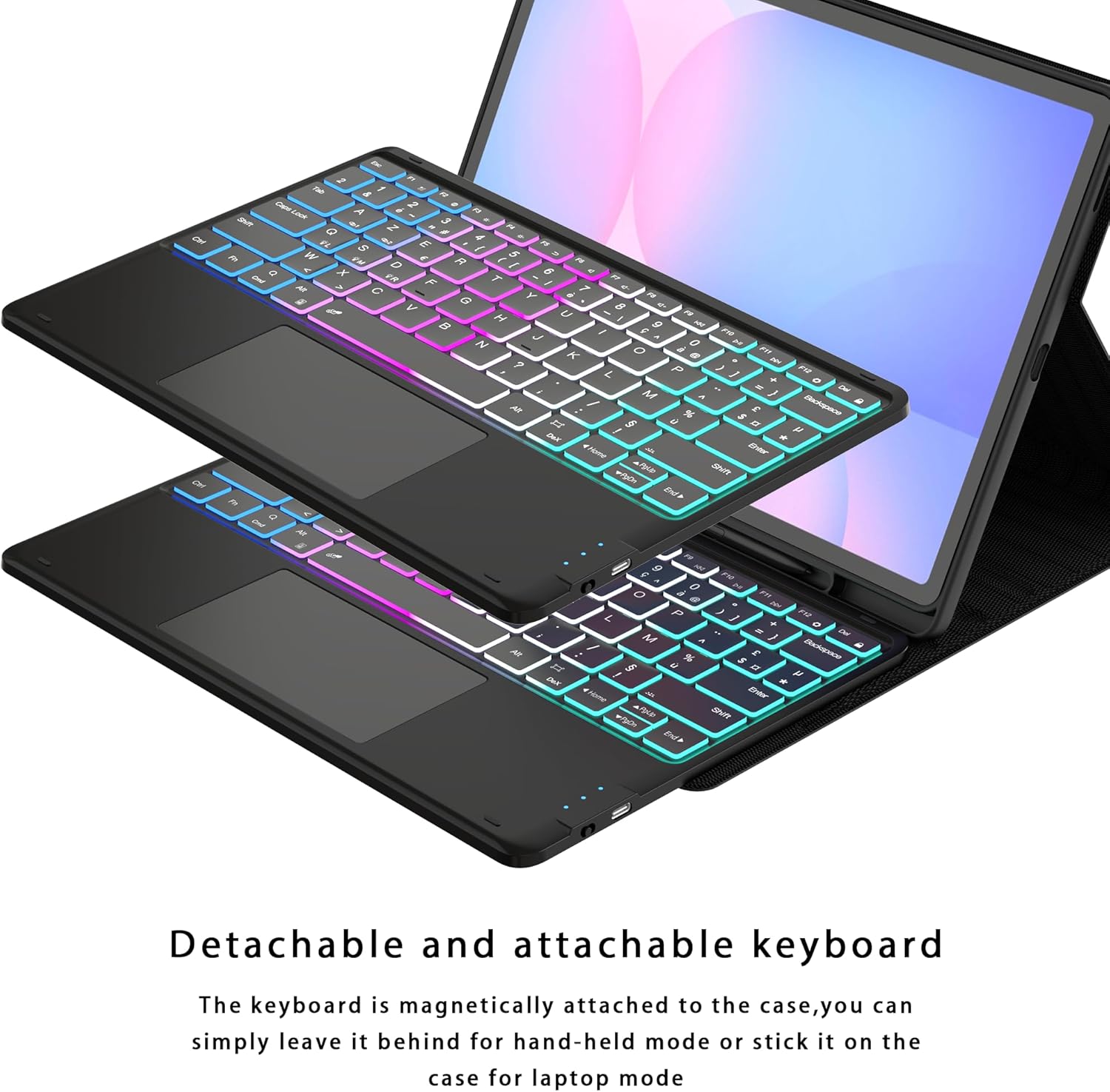 Cover Tastiera per Samsung Galaxy Tab S10 FE+ Plus 13.1" - immagine 5