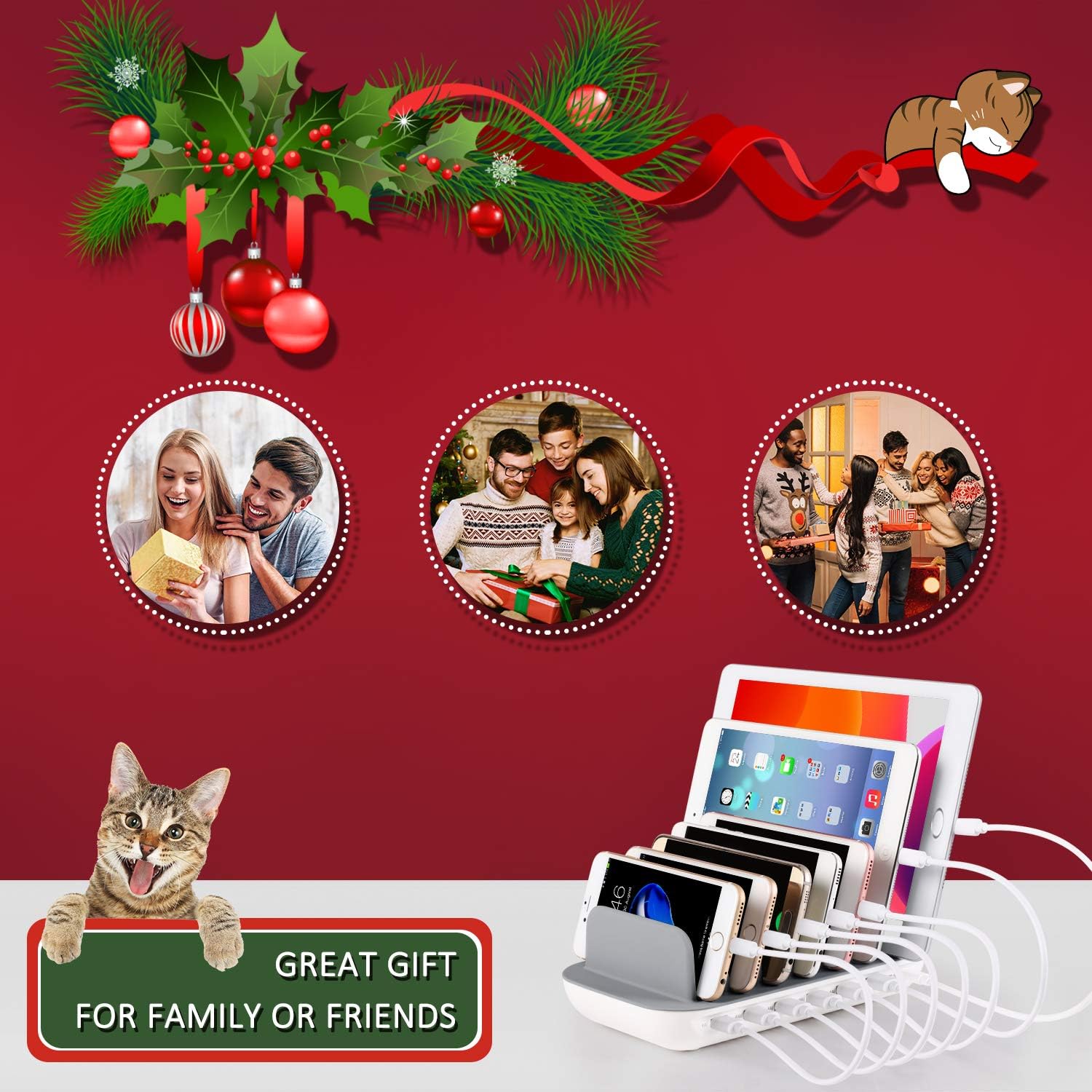 Stazione di Ricarica USB 60W/12A 7 Porte - immagine 5