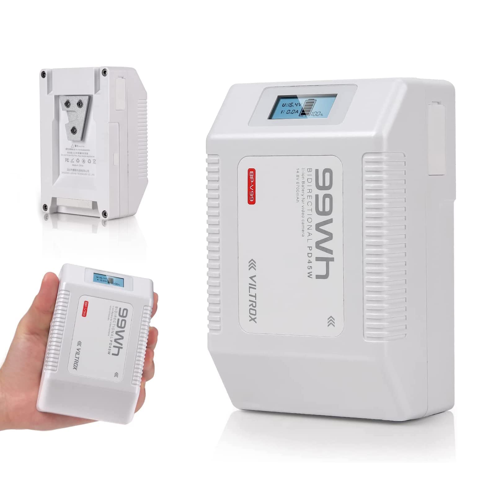 Viltrox V Lock Battery 6700mAh 99Wh, Bianco