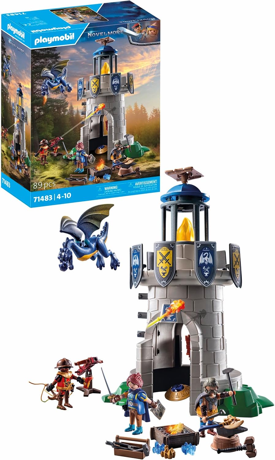 PLAYMOBIL Novelmore 71483 Torre dei Cavalieri con Drago - immagine 1