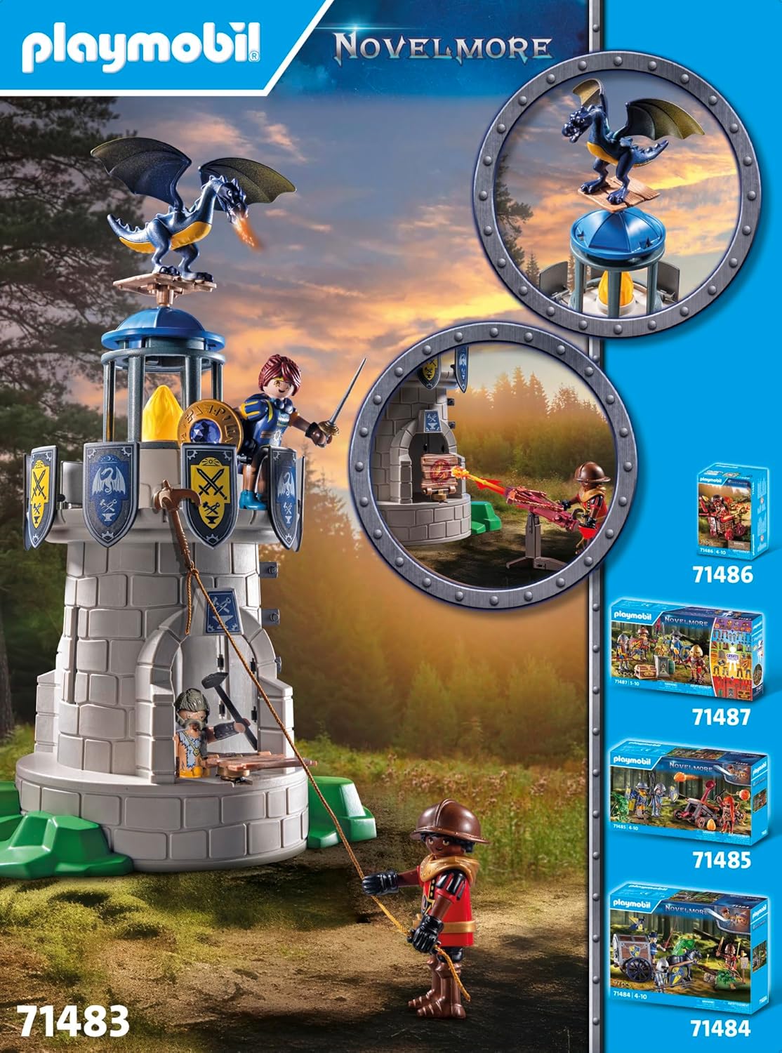 PLAYMOBIL Novelmore 71483 Torre dei Cavalieri con Drago - immagine 5