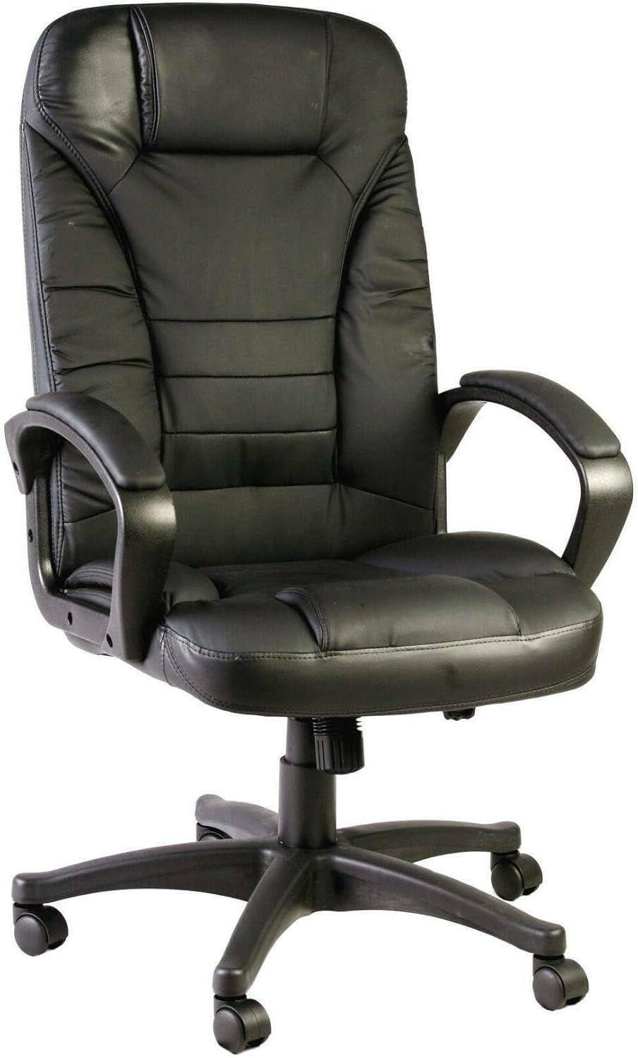 Dmora Sedia con Ruote Luciana, Nero - immagine 1