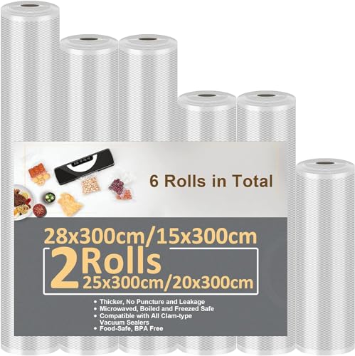 Sacchetti Sottovuoto Alimenti - 6 Rotoli Senza BPA - immagine 1