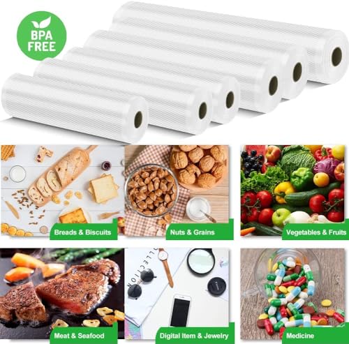 Sacchetti Sottovuoto Alimenti - 6 Rotoli Senza BPA - immagine 6