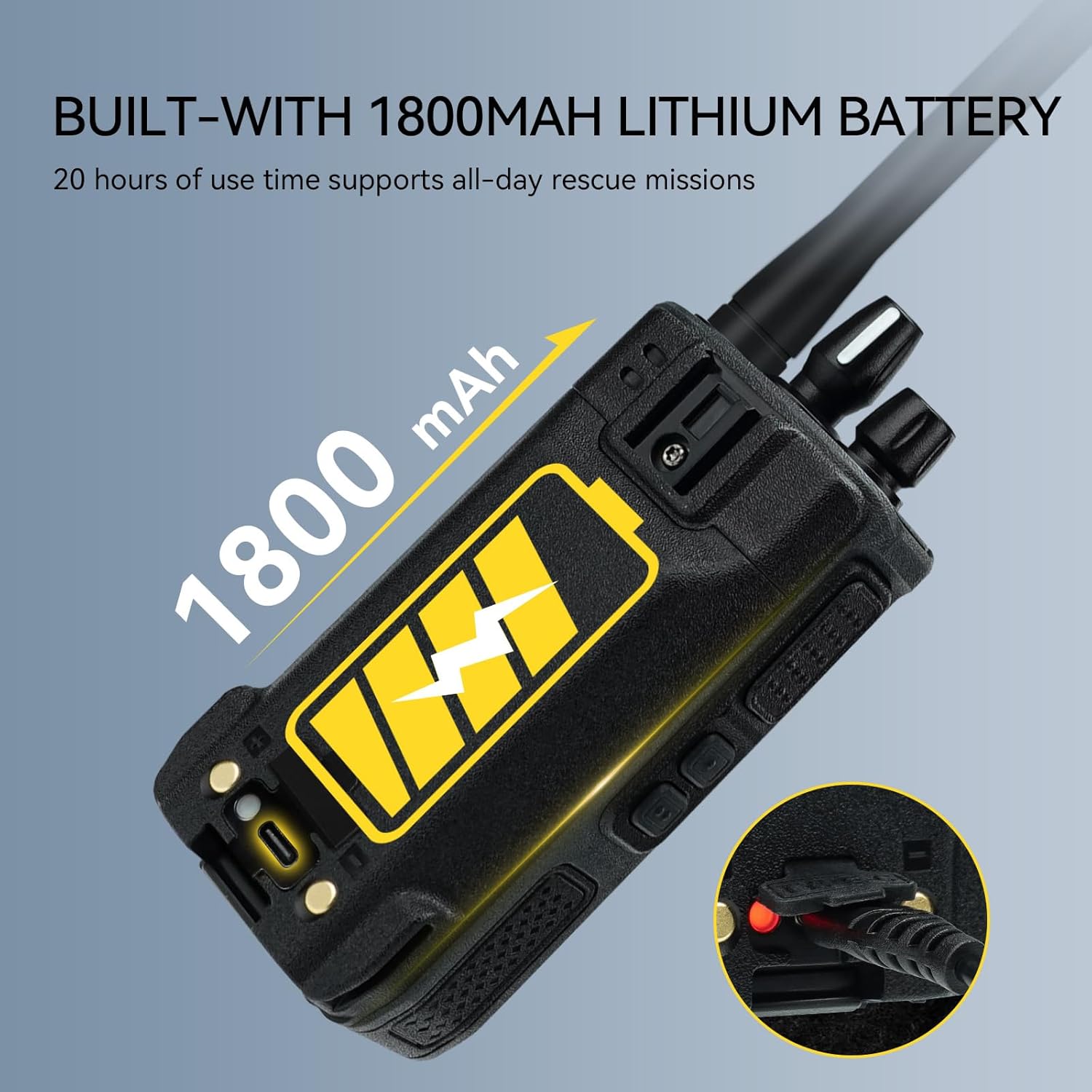 Retevis C1 Walkie Talkie Professionali Bibanda (2 Pezzi) - immagine 3