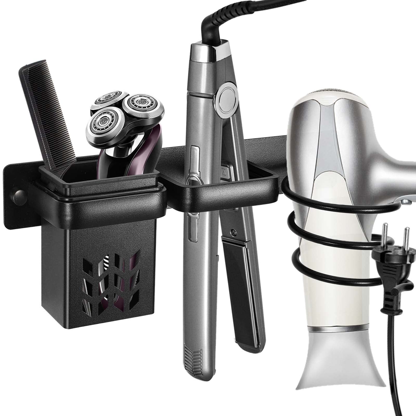 Porta Asciugacapelli da Parete in Alluminio