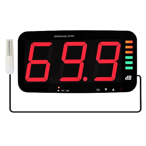 Misuratore di Decibel da Parete con Sensore 16,4ft