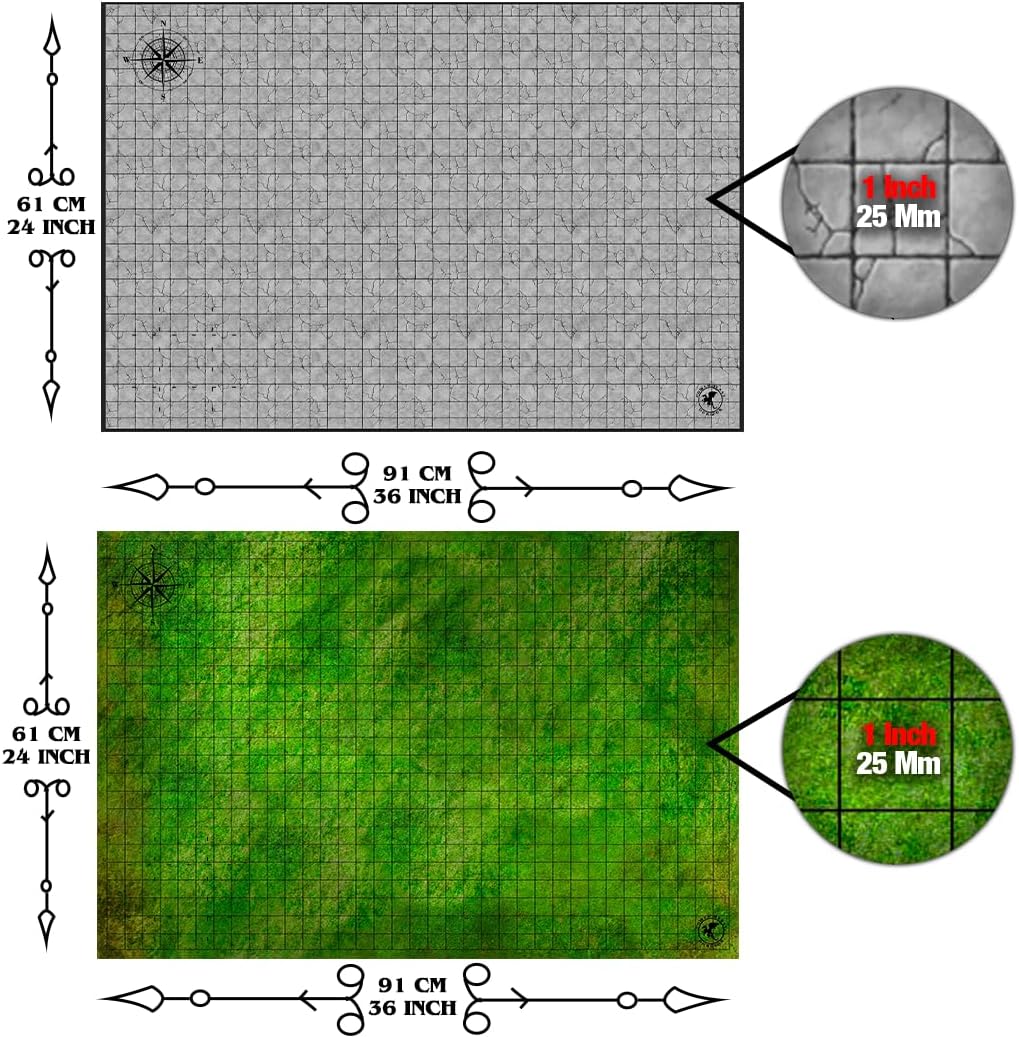 Power Beast Dungeon - 2x Grid Game Mat per D&D - immagine 3