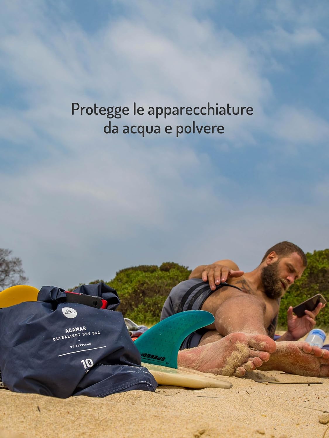 Dry Bag, Borsa impermeabile, drybag set 5l, 10l, 15l, blu - immagine 4