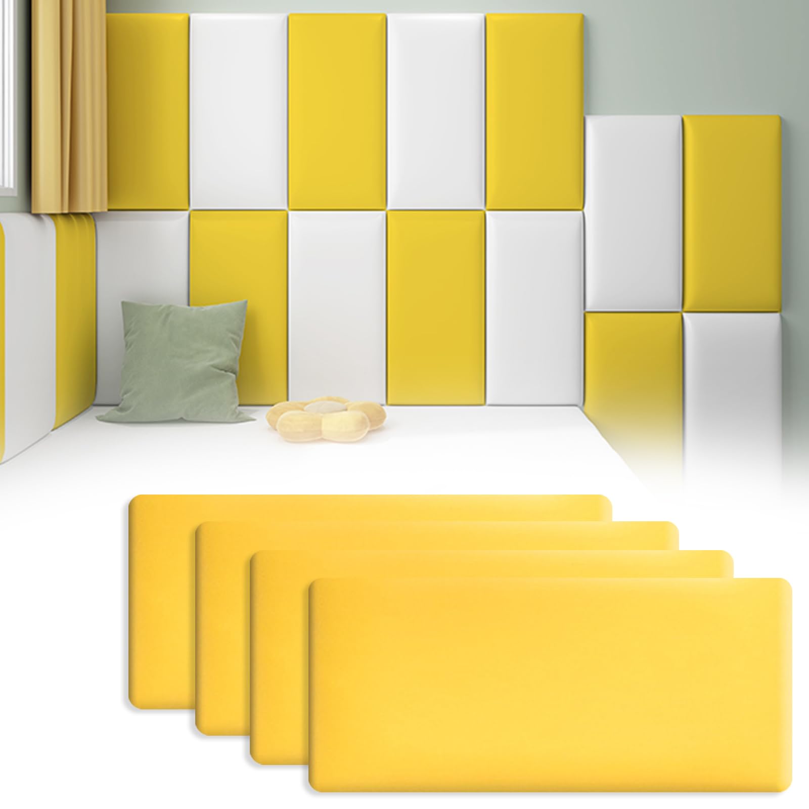 Pannelli da Parete 3D Anti-Collisione per Asilo (4 pezzi)