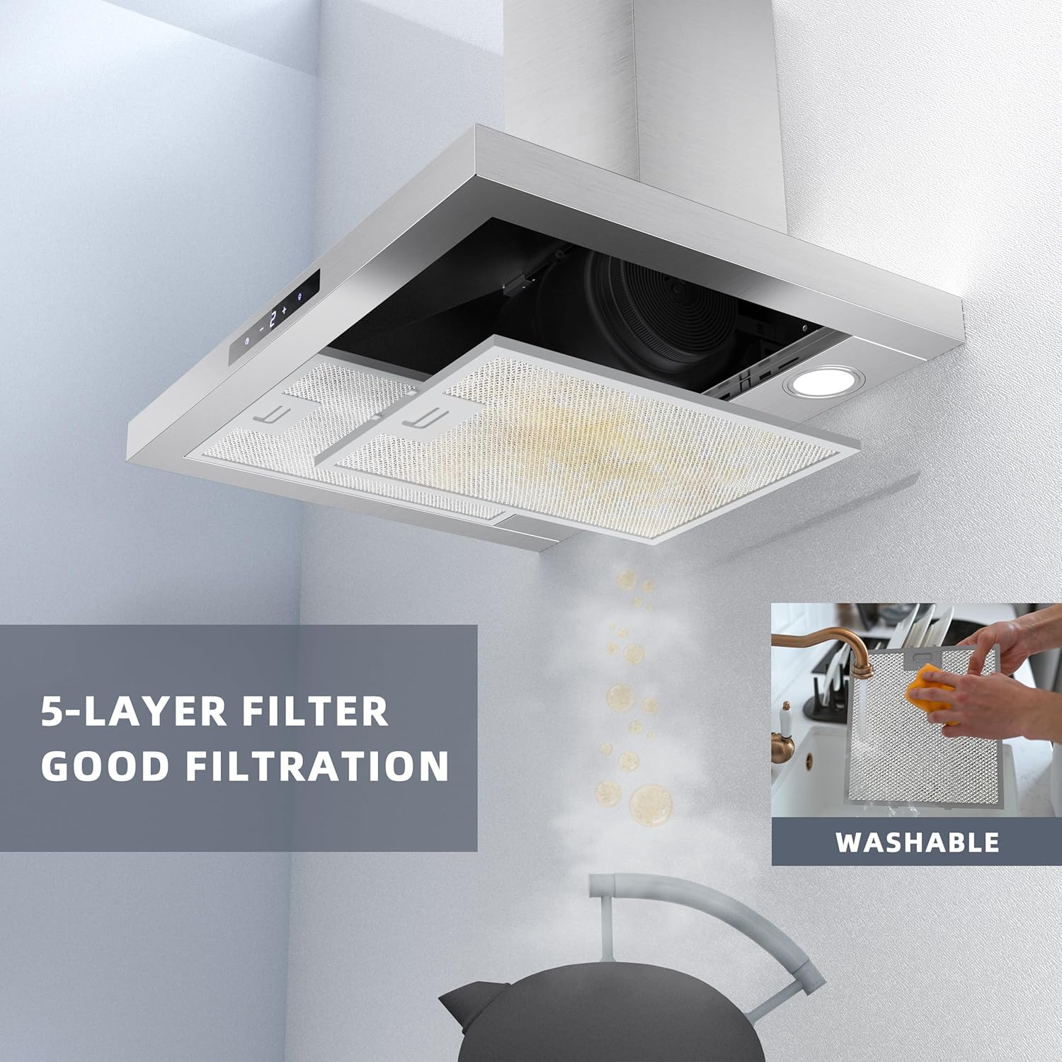 Firegas Cappa Aspirante a Parete 60cm - immagine 5