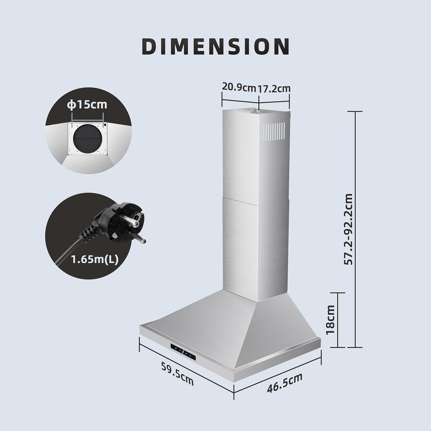 Firegas Cappa Aspirante a Parete 60cm - immagine 6
