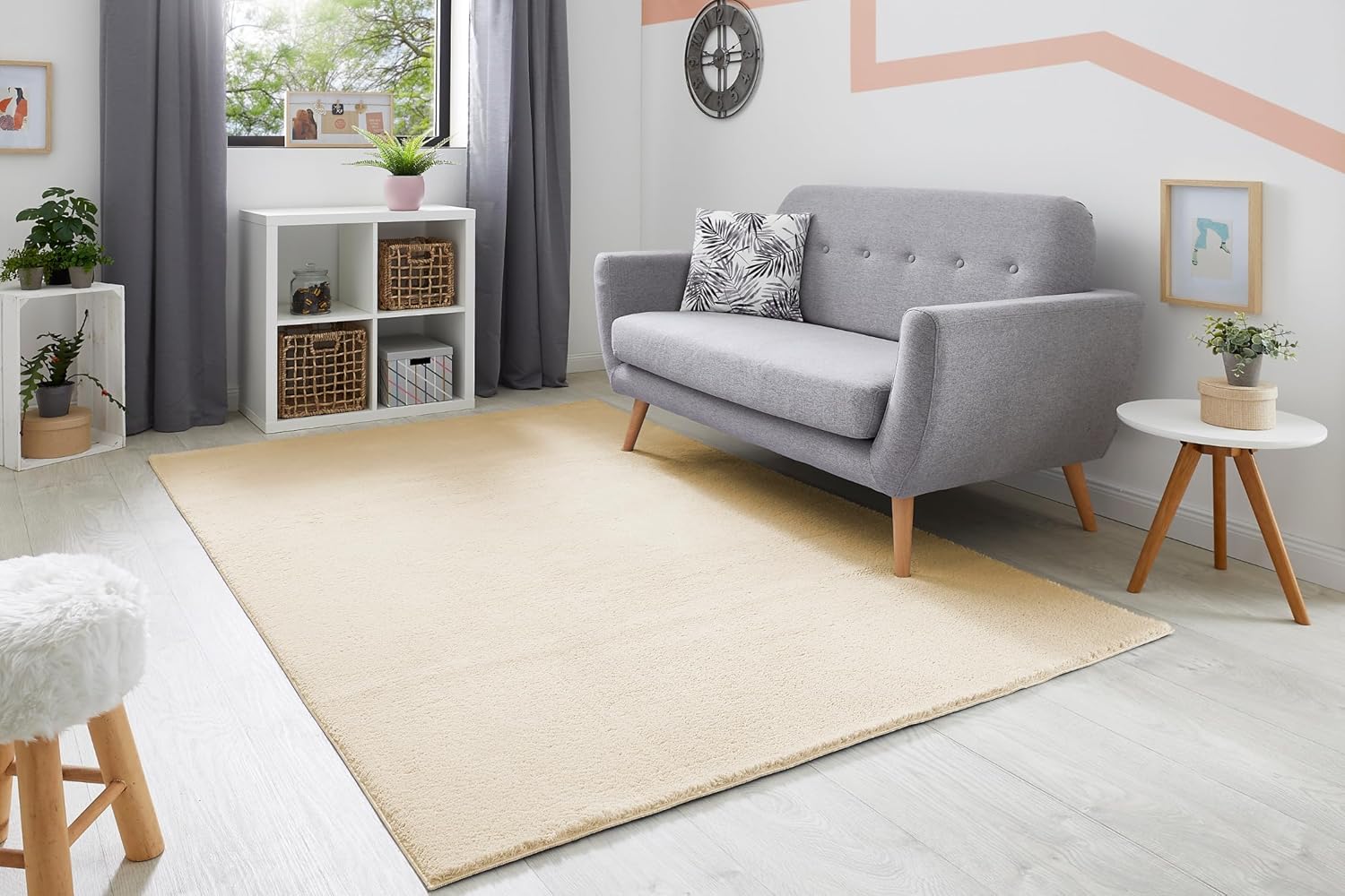 Andiamo Tappeto Arezzo Lavabile 80x200 cm, Crema - immagine 2