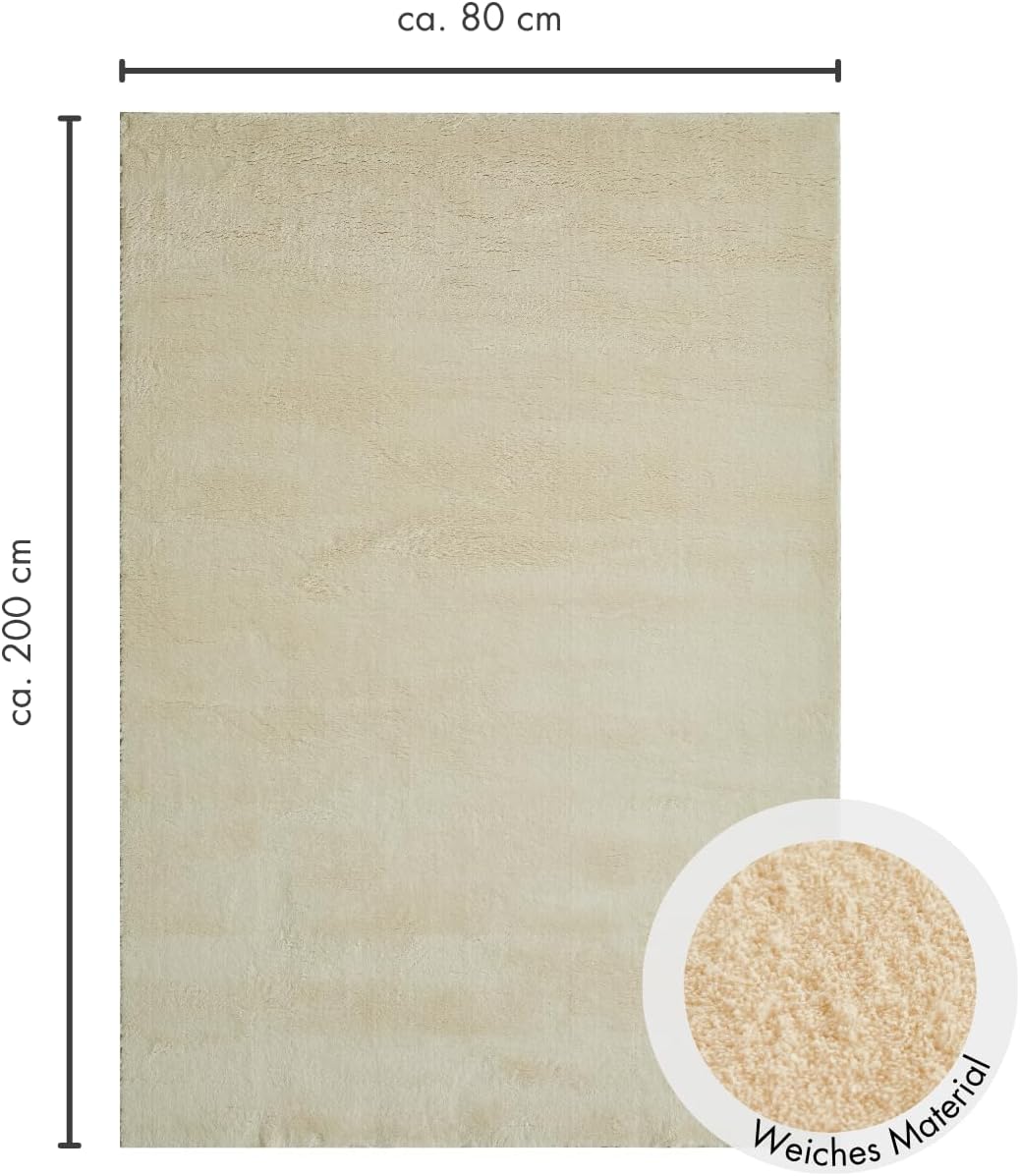 Andiamo Tappeto Arezzo Lavabile 80x200 cm, Crema - immagine 3