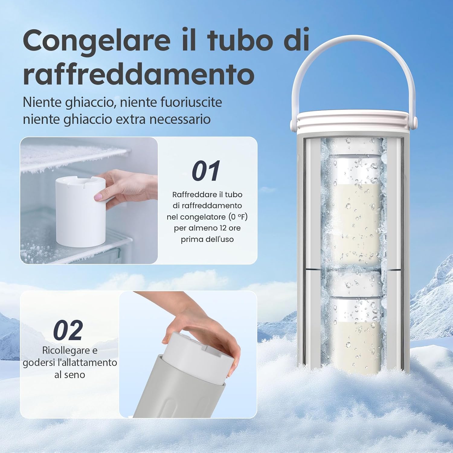 Raffreddatore Latte Materno 360°, 24 Ore - immagine 6