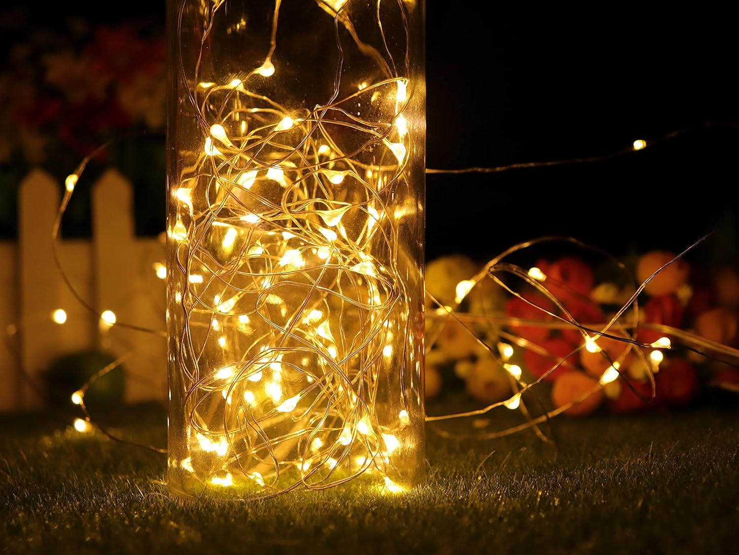 12 Luci per Bottiglie 2m 20 LED con Batterie Ricambio - immagine 7