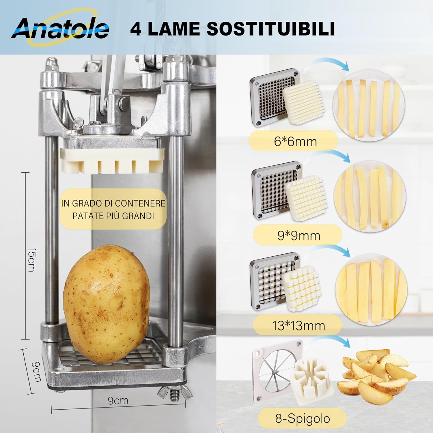 Anatole Tagliapatate Professionale Verticale - immagine 3