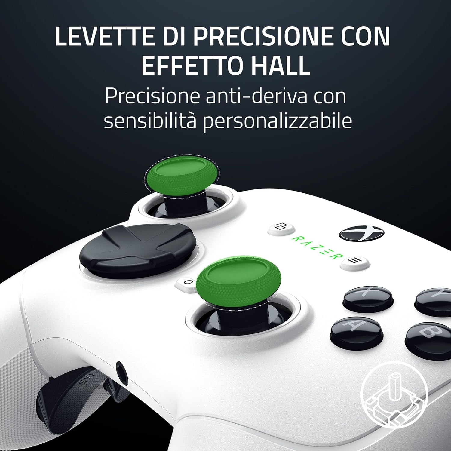 Razer Wolverine V3 Pro - Controller Esports Wireless Xbox/PC, Blanco - immagine 8