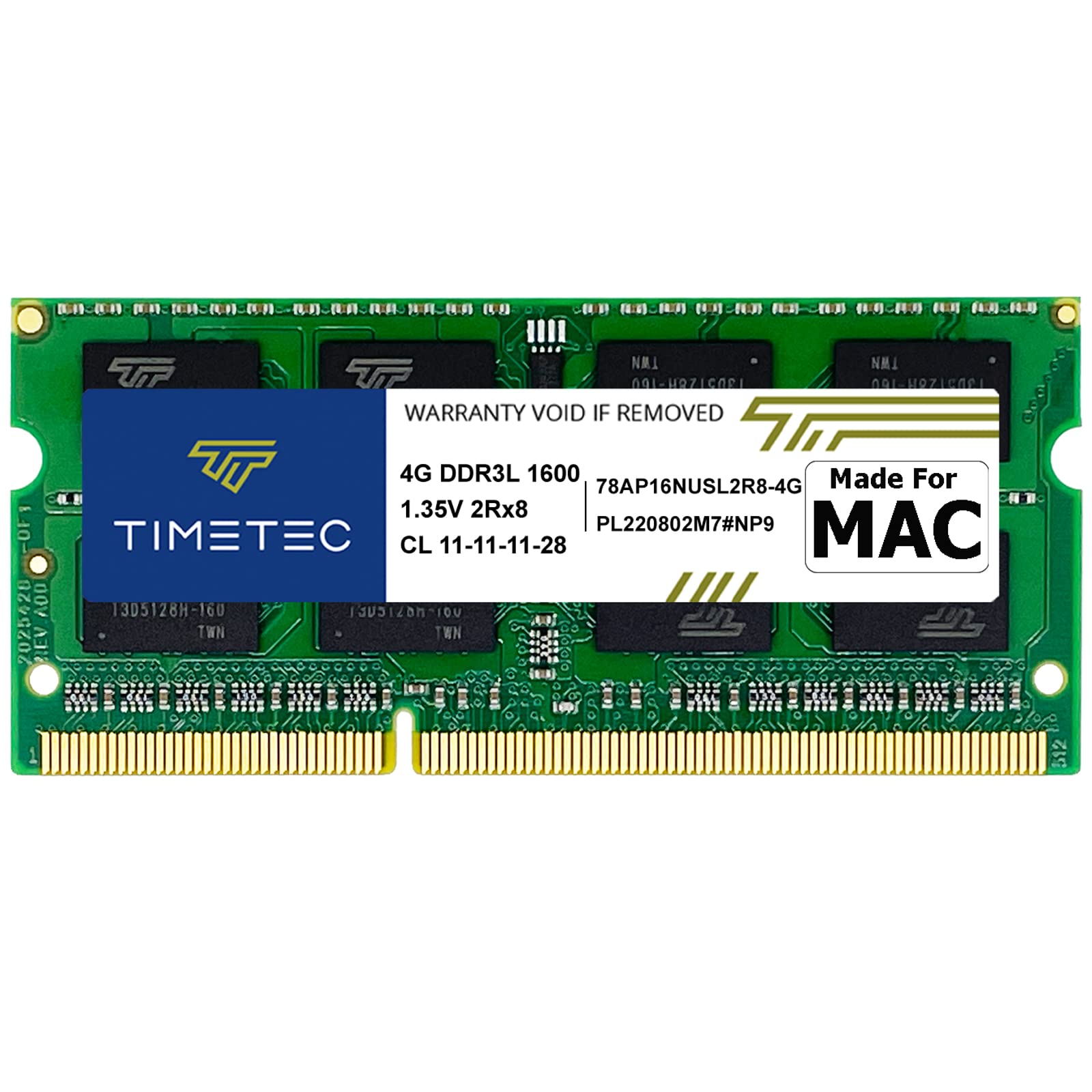 Timetec 4GB DDR3L 1600MHz PC3L-12800 per Apple
