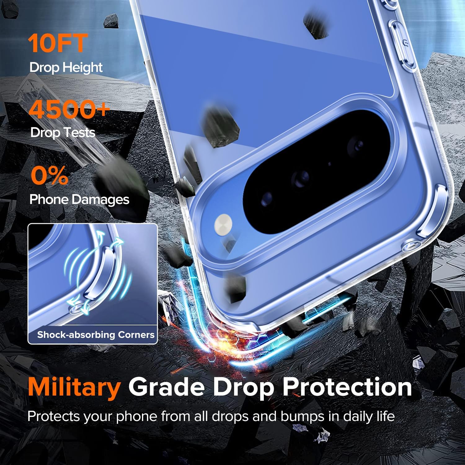 Ivoler Cover Trasparente per Google Pixel 10 - immagine 4