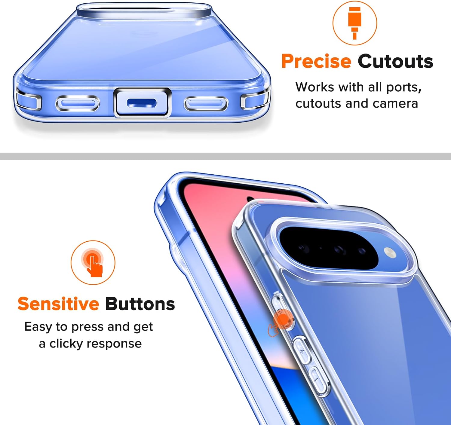 Ivoler Cover Trasparente per Google Pixel 10 - immagine 7