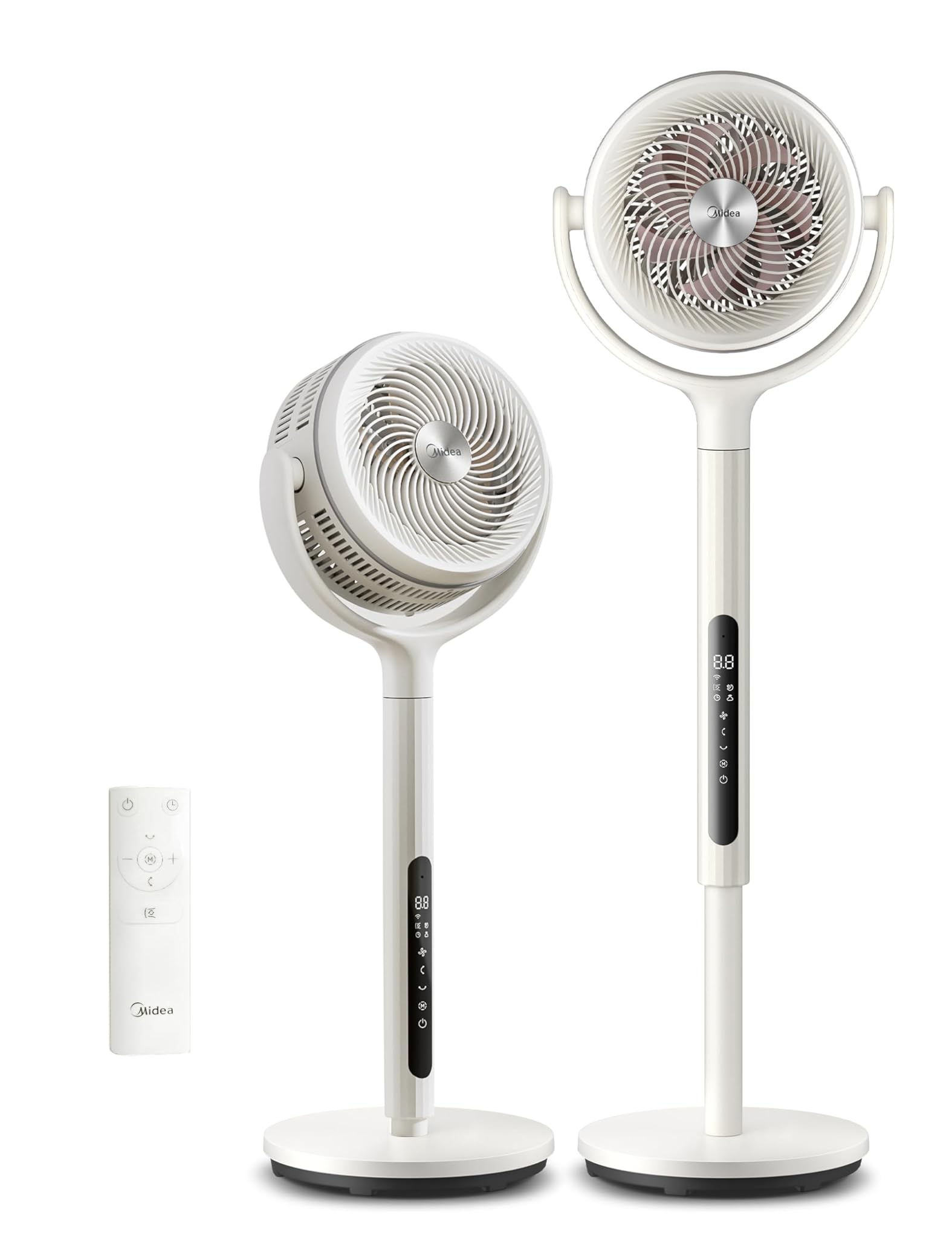 Midea MCF25GRW - Ventilatore a Piantana Silenzioso