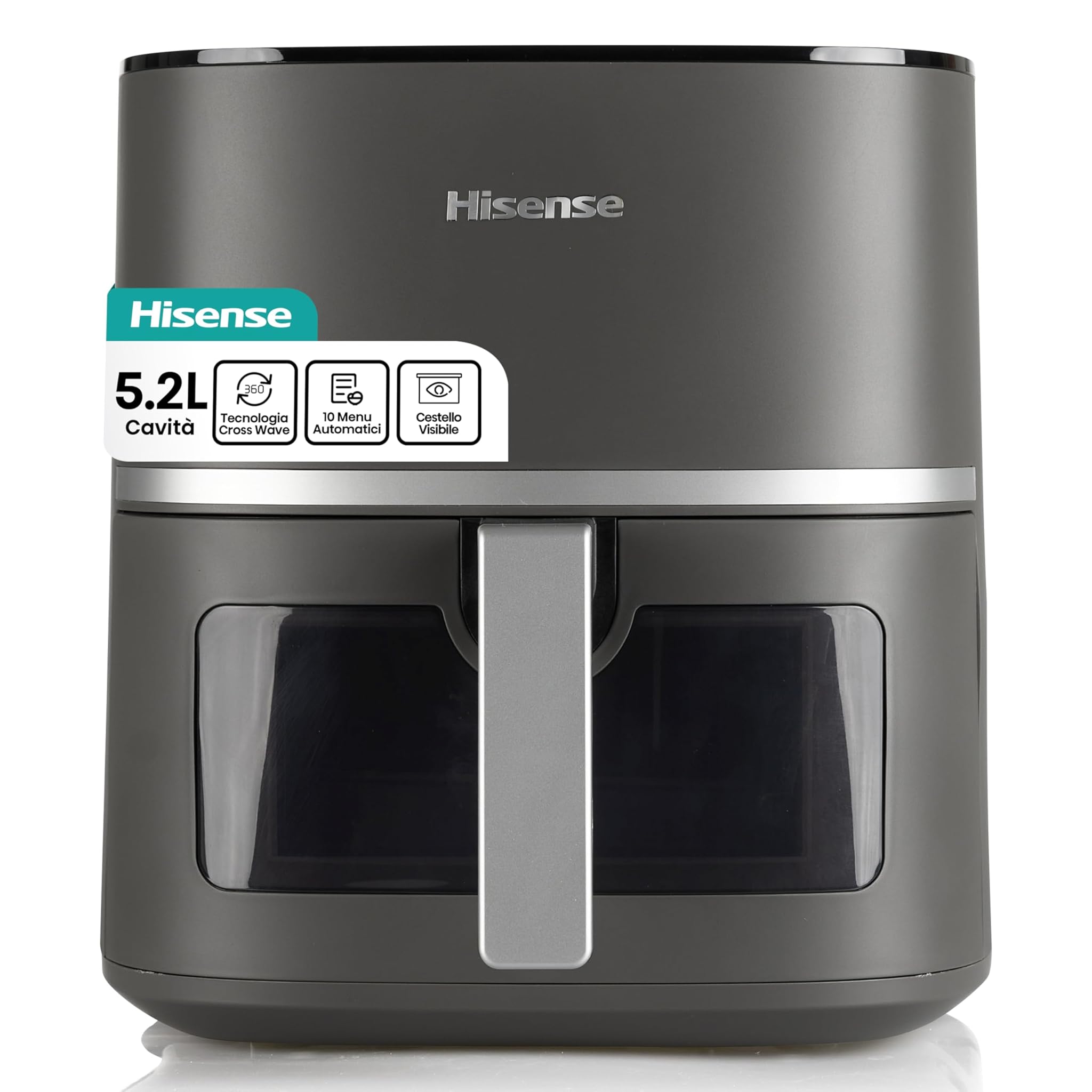 HISENSE HAF1600D - Friggitrice ad Aria 5,2L 1600W