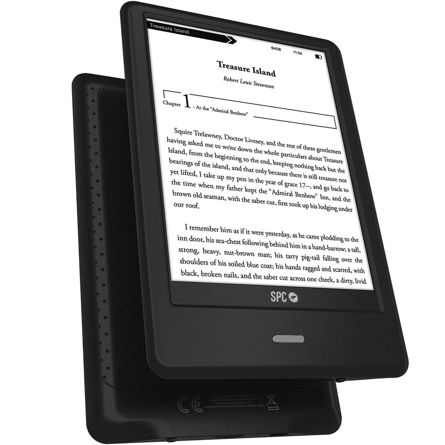 Spc Dickens Light 2 Pro - E-book 6'' E-Ink 8GB, Nero