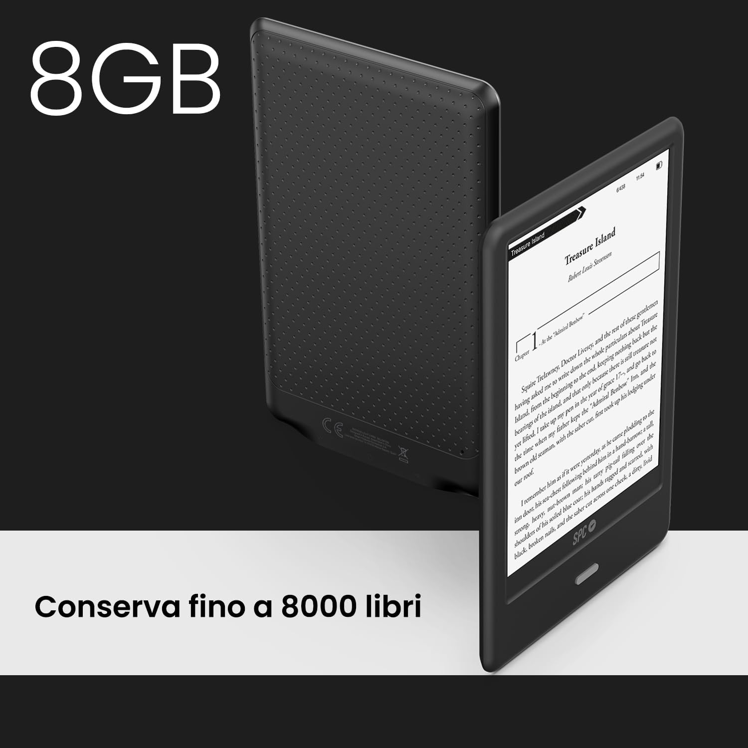 Spc Dickens Light 2 Pro - E-book 6'' E-Ink 8GB, Nero - immagine 4